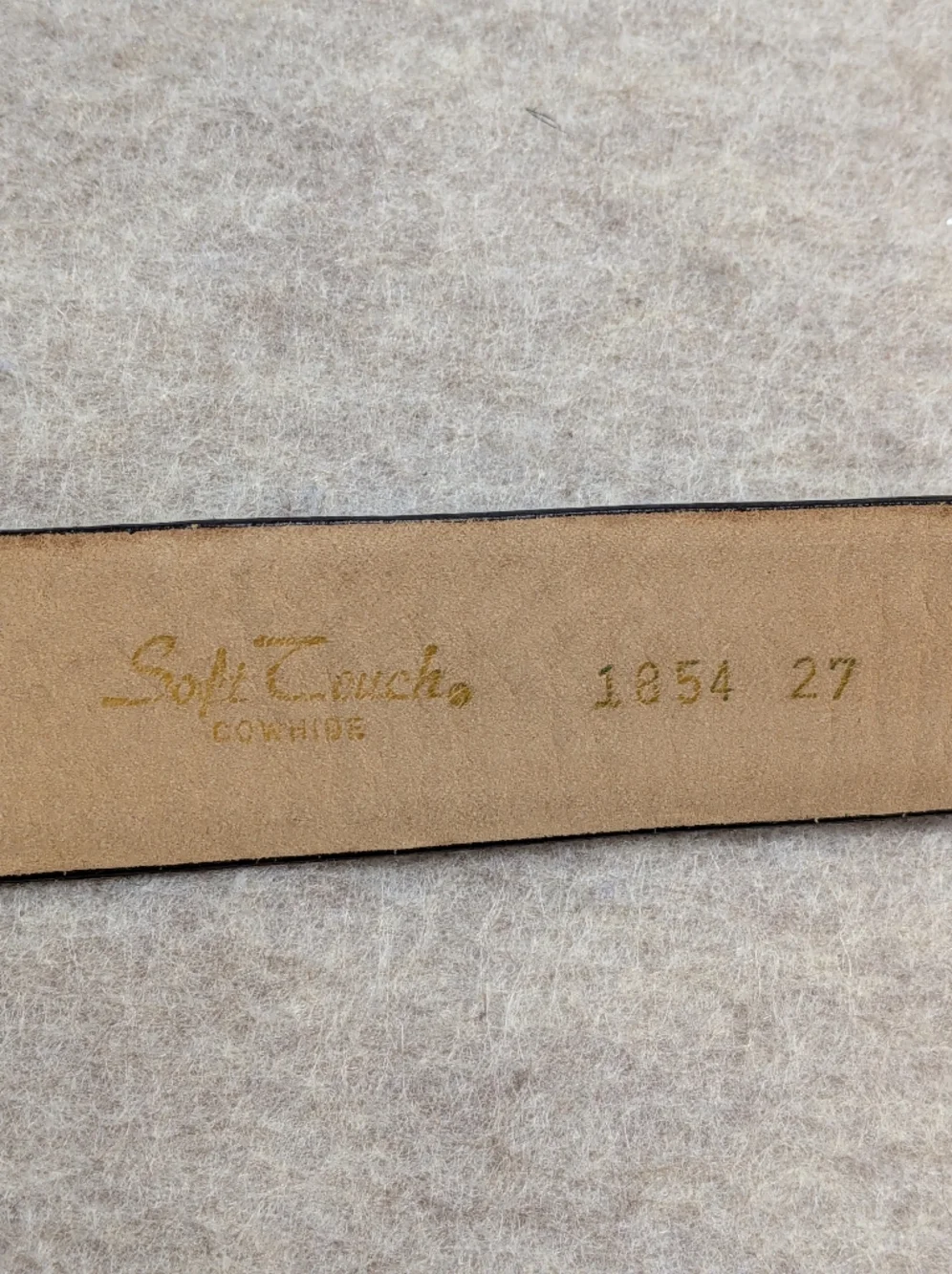 Pierre Cardin Brown Leather Belt Cowhide 47 Inches Good Condition